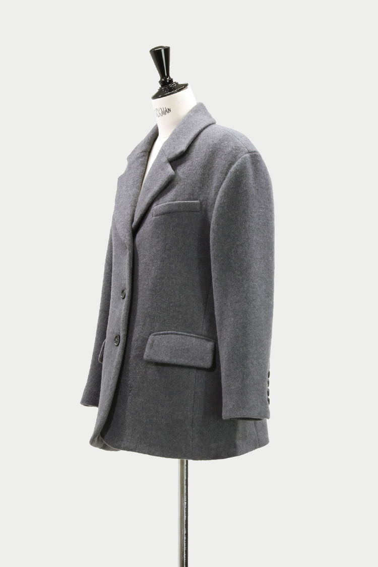 ウールテーラードジャケット（グレー） | MACHATT ONLINE STORE