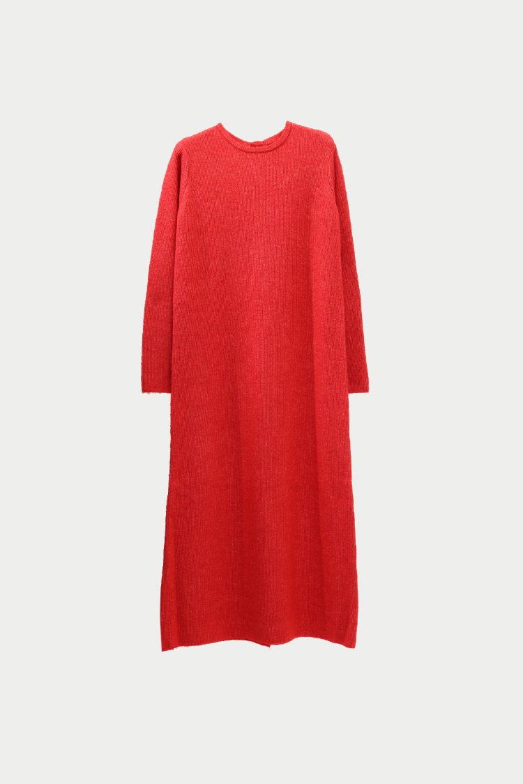 MACHATT 完売　ニットロングドレス ニットロングドレス（レッド） | MACHATT ONLINE STORE