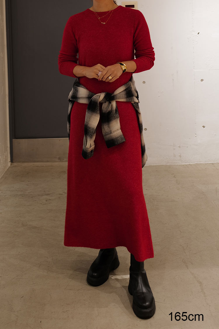 MACHATT 完売　ニットロングドレス MACHATT 完売 ニットロングドレス ニットロングドレス（レッド