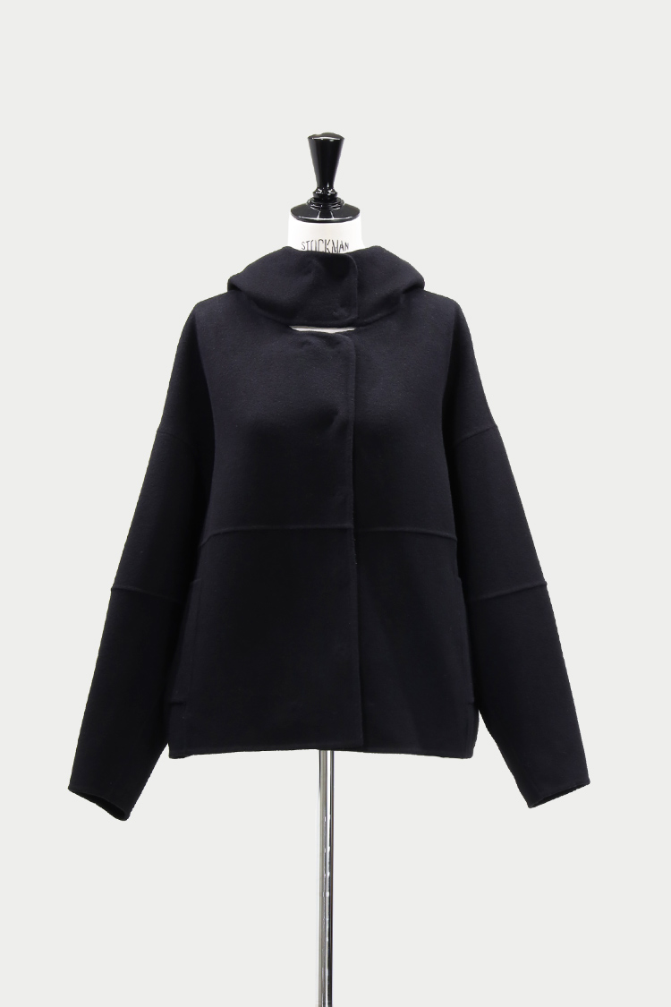 リバーウールフーディー（ブラック） | MACHATT ONLINE STORE