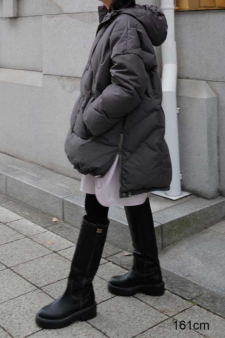 アノラックダウンコート（グレー） | MACHATT ONLINE STORE