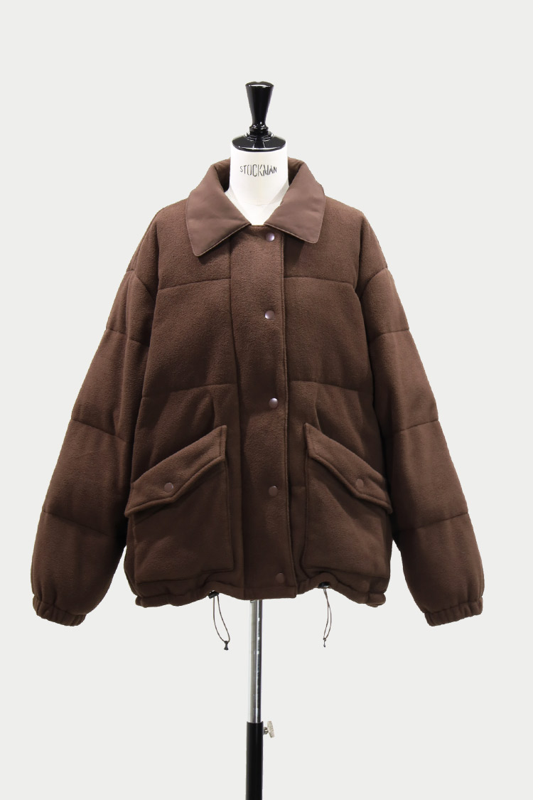 MACHATT ブラウン フリースパデットコート フリースパデットコート | MACHATT ONLINE STORE