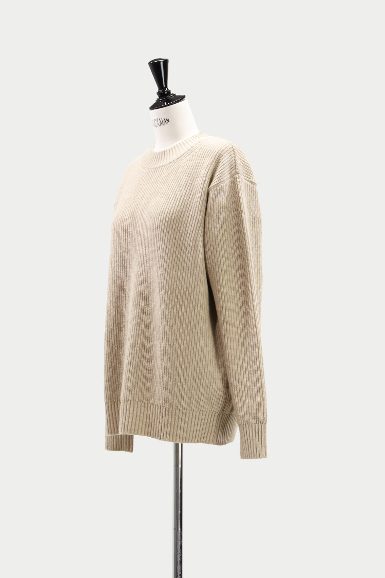 ラムズウールニット（ベージュ） | MACHATT ONLINE STORE