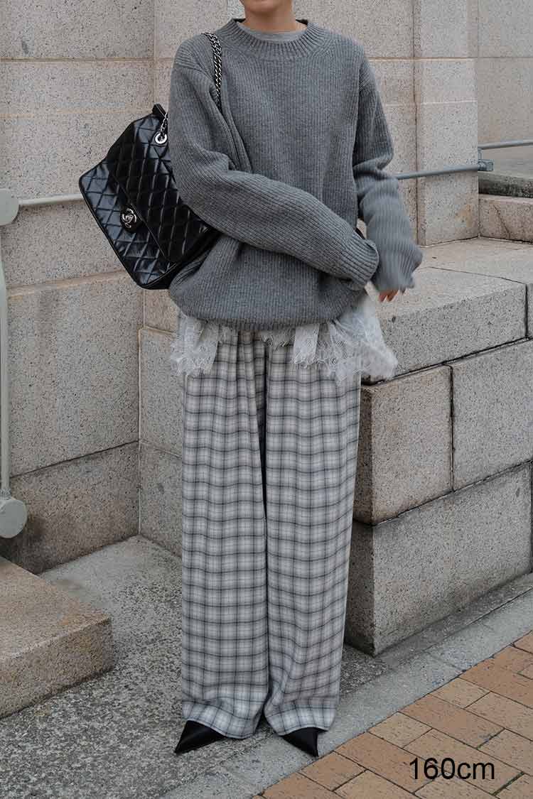 ラムズウールニット（グレー） | MACHATT ONLINE STORE