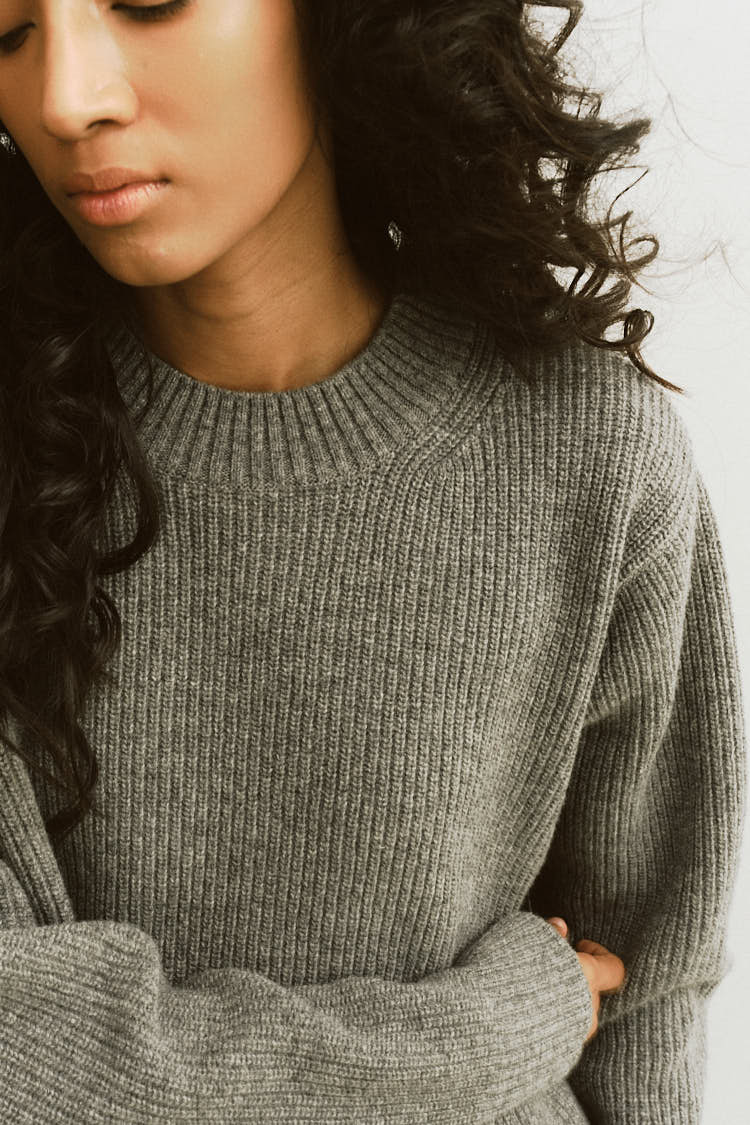 ラムズウールニット（グレー） | MACHATT ONLINE STORE