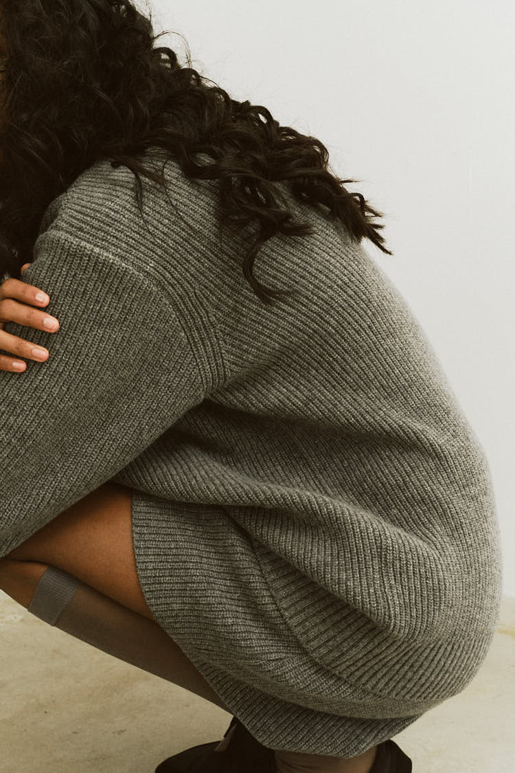 ラムズウールニット（グレー） | MACHATT ONLINE STORE