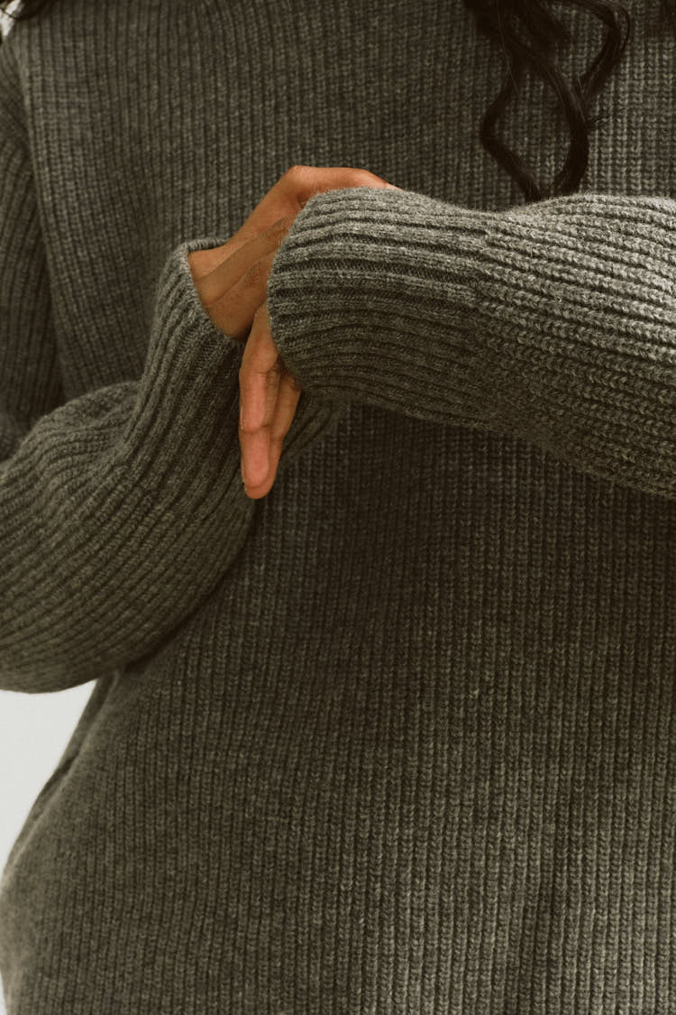 ラムズウールニット（グレー） | MACHATT ONLINE STORE