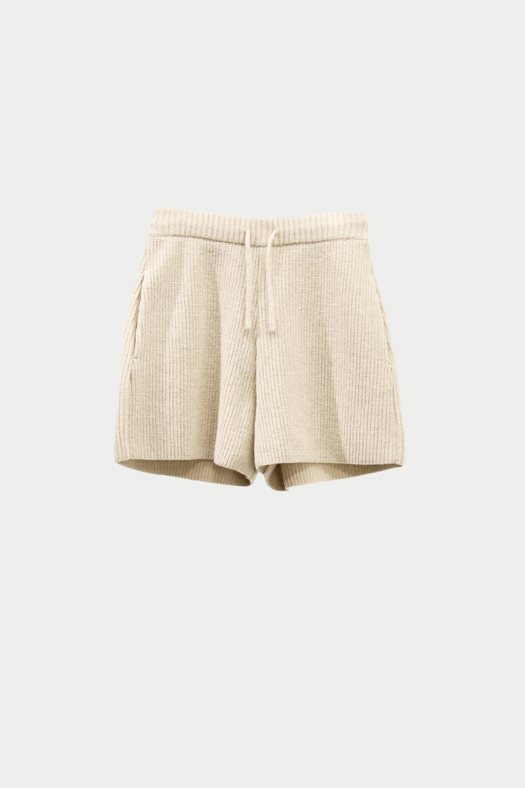 ラムズウールショートパンツ（ベージュ） | MACHATT ONLINE STORE