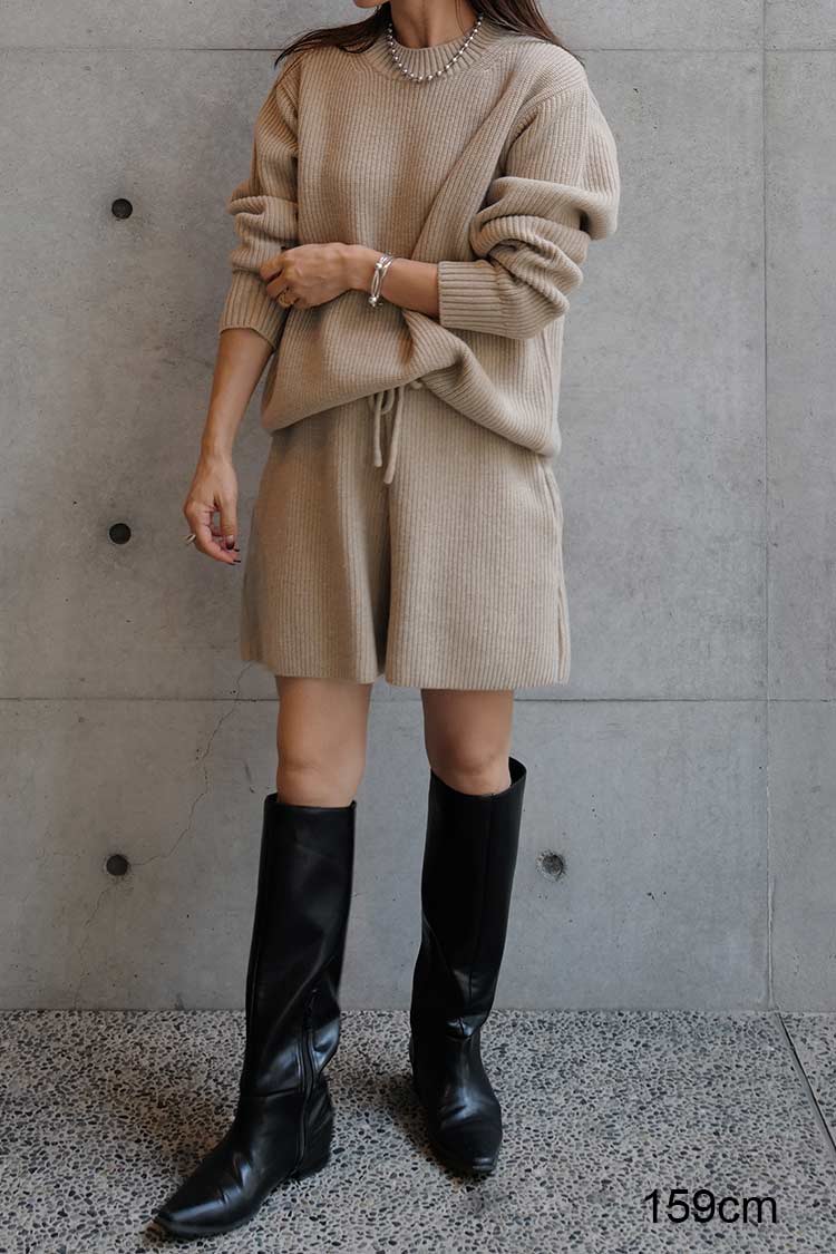 ラムズウールショートパンツ（ベージュ） | MACHATT ONLINE STORE