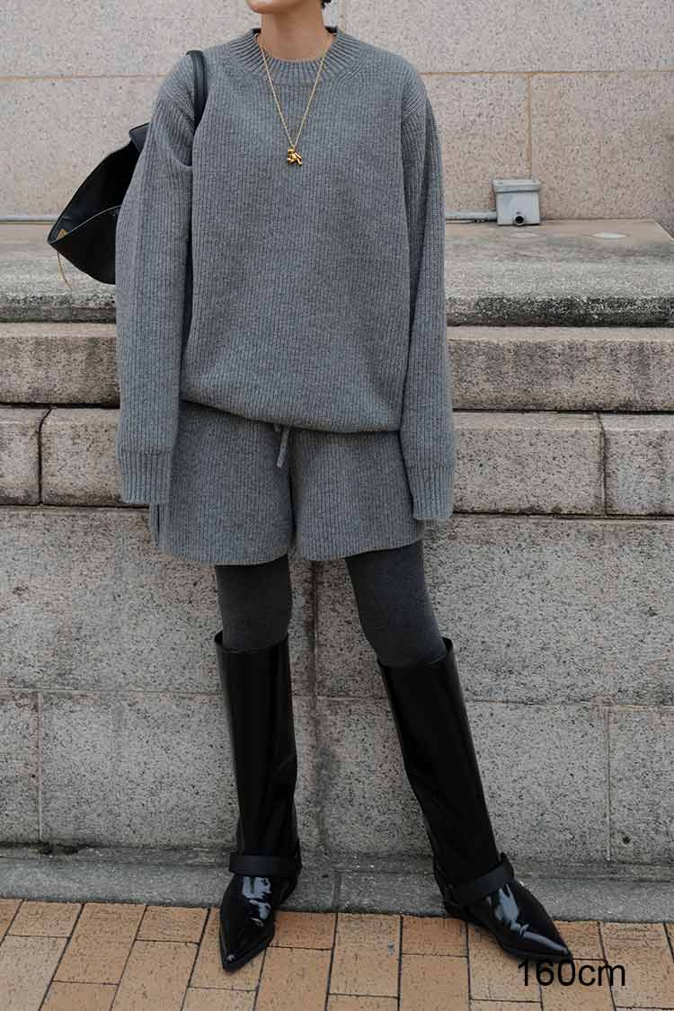 ラムズウールショートパンツ（グレー） | MACHATT ONLINE STORE