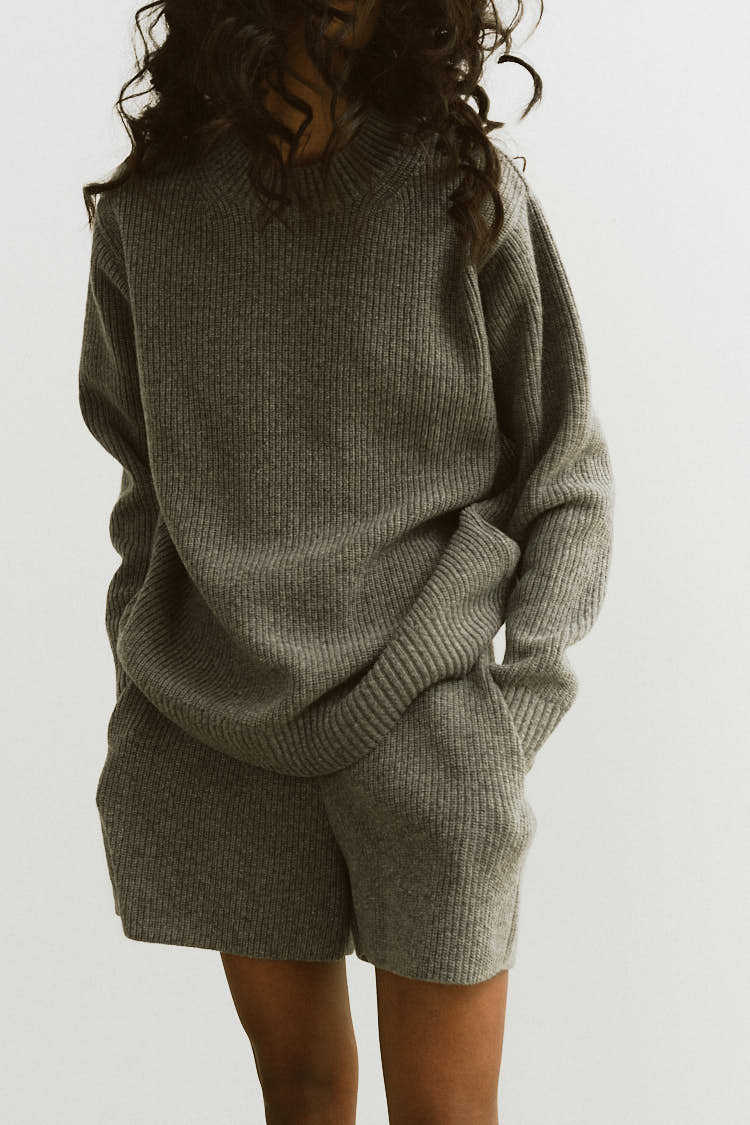 ラムズウールショートパンツ（グレー） | MACHATT ONLINE STORE