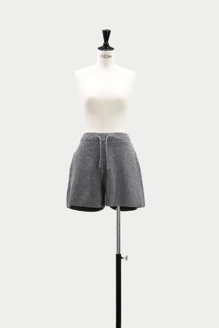 ラムズウールショートパンツ（グレー） | MACHATT ONLINE STORE