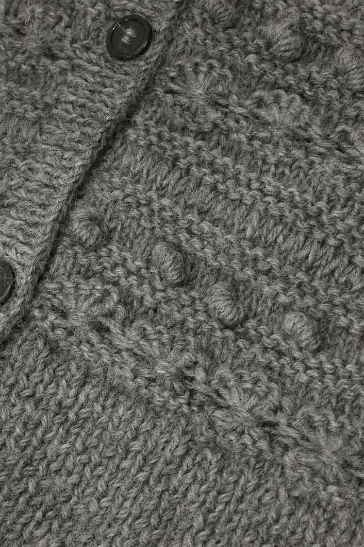 ウールハンドニットカーディガン（グレー） | MACHATT ONLINE STORE