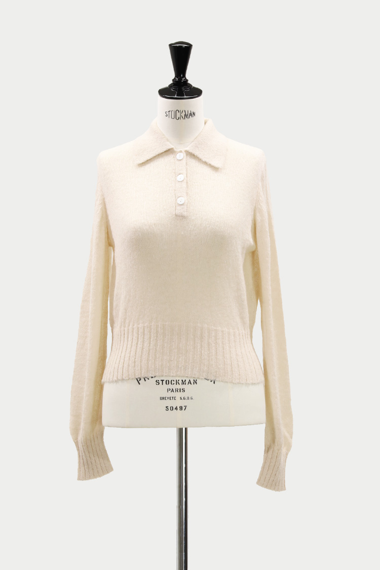 machatt ニット ベージュ モヘアポロニット（ベージュ） | MACHATT