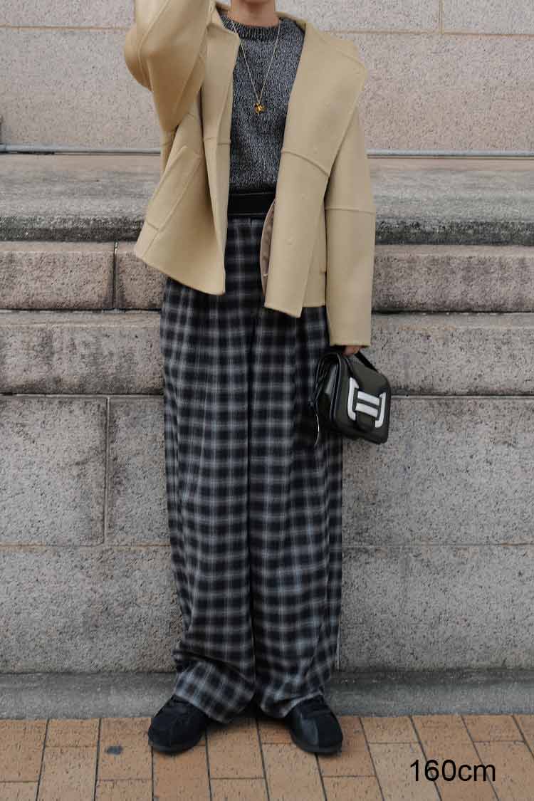 ショルダーミックスニット（ブラック） | MACHATT ONLINE STORE