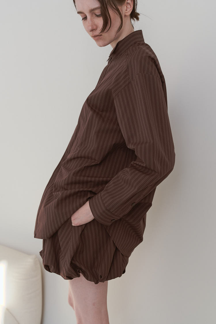 ストライプタイプライターシャツ | MACHATT ONLINE STORE