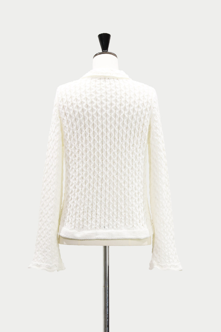 【新品・未使用】クロシェ編みカーディガン　ベージュ　MACHATT クロシェレースカーディガン | MACHATT ONLINE STORE