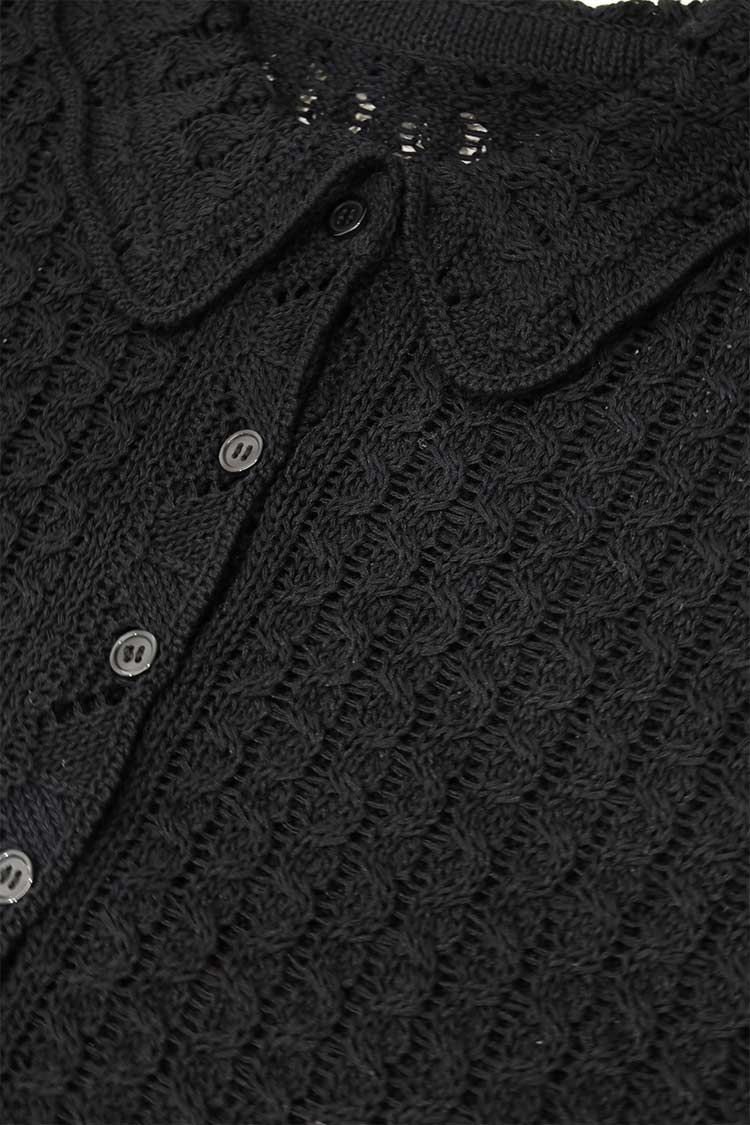マチャット　クロシェカーディガン　ブラック クロシェレースカーディガン | MACHATT ONLINE STORE