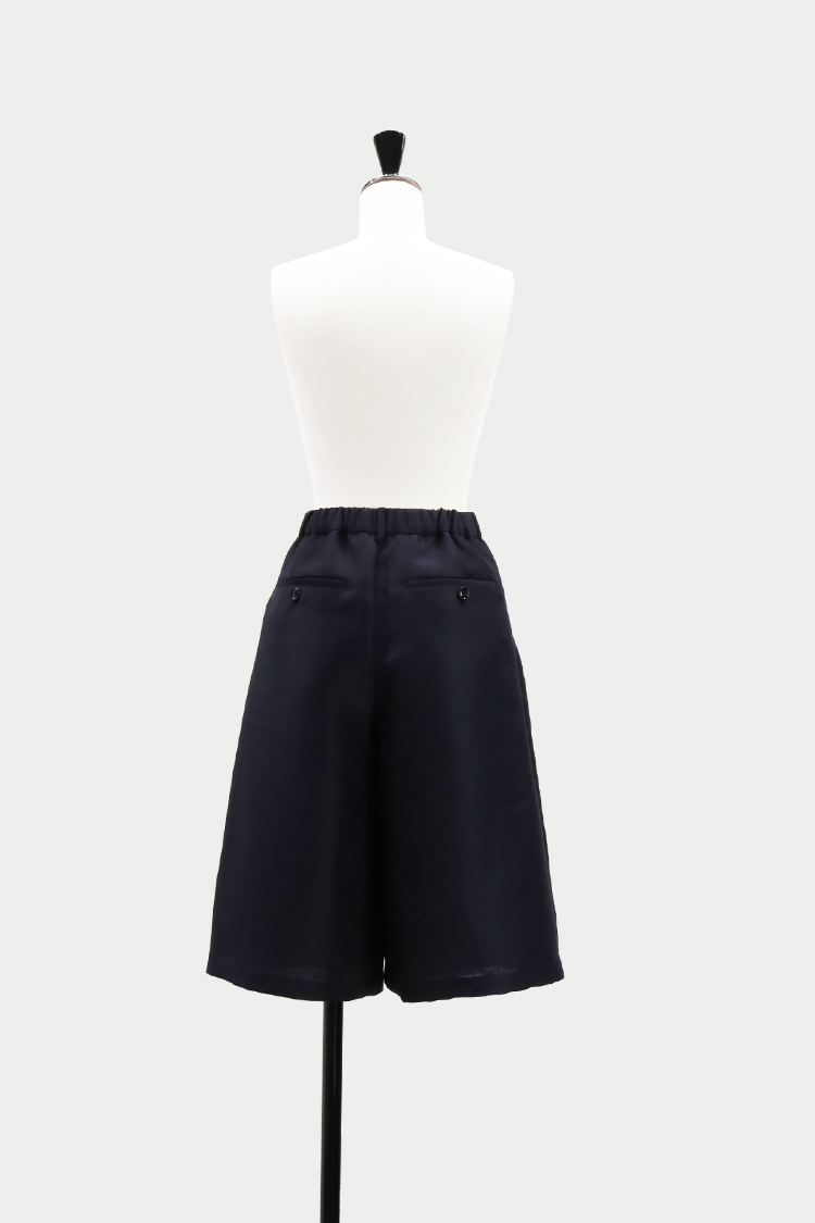 machatt マチャット ダブルフラッフィーハーフパンツ ブラック ダブルフラッフィーハーフパンツ | MACHATT ONLINE STORE