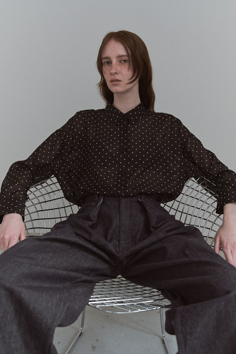 【極美品】今期新作 machatt ドットシアーシャツ ドットシアーシャツ | MACHATT ONLINE STORE