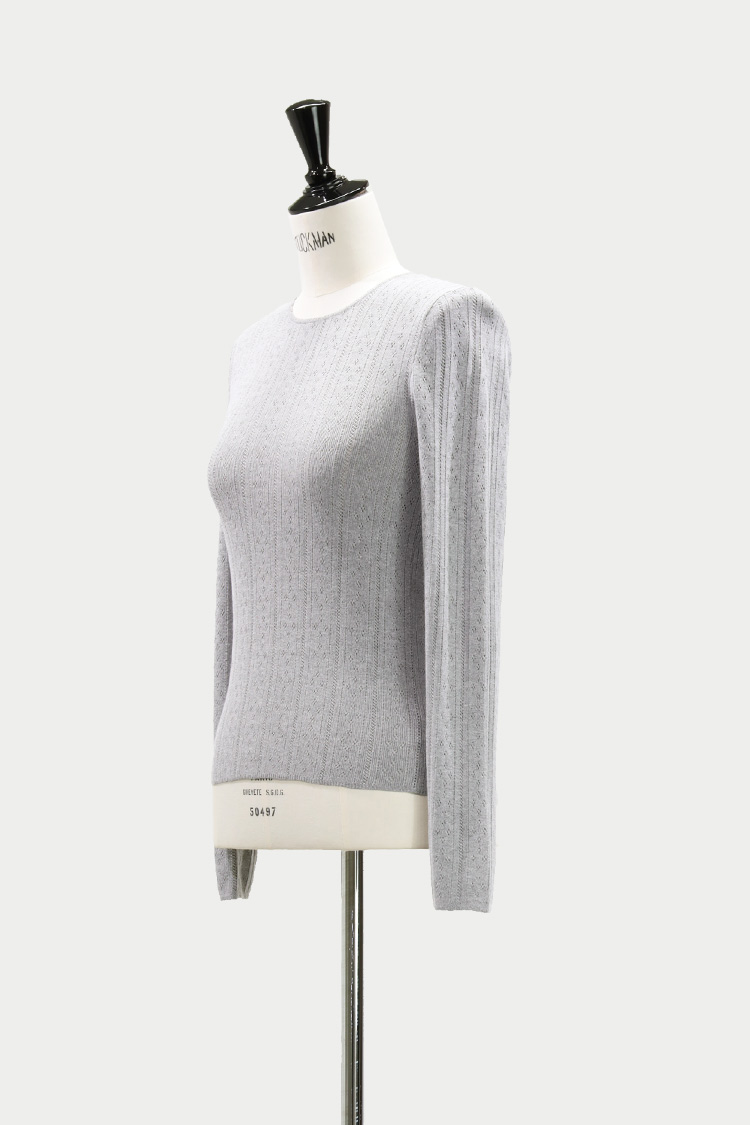 【完売品】MACHATT アイレットリブトップス　グレー　マチャット アイレットリブトップス | MACHATT ONLINE STORE