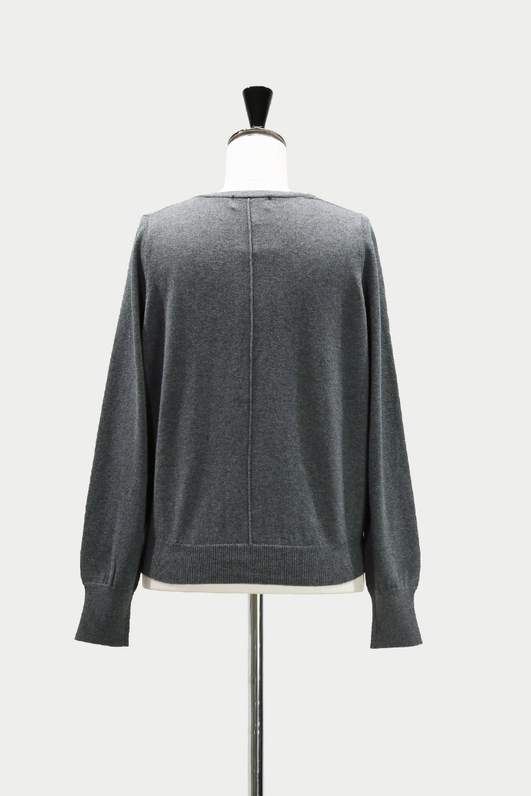 完売！machatt・マチャット・ウールハンドニットカーディガン（グレー） Vネックカーディガン | MACHATT ONLINE STORE