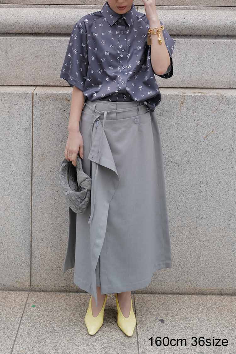machatt エコレザースカート サージラップスカート | MACHATT ONLINE STORE