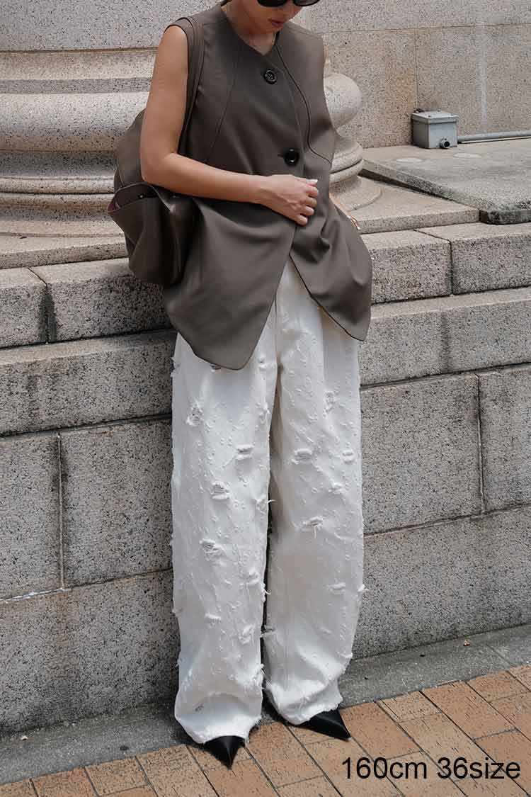 ダメージホワイトデニム | MACHATT ONLINE STORE