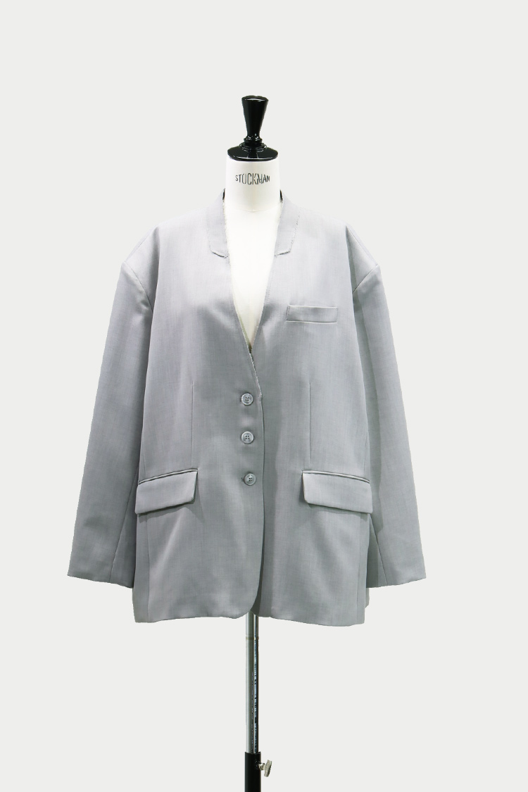 サージノーカラーオーバージャケット | MACHATT ONLINE STORE
