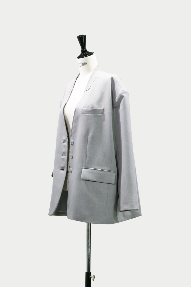 machatt マチャット　サージノーカラーオーバージャケット　ジャケット サージノーカラーオーバージャケット | MACHATT ONLINE STORE