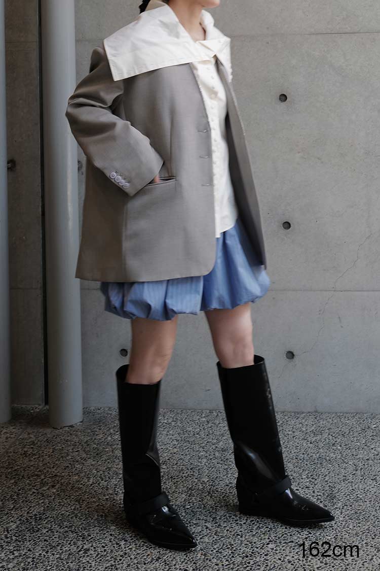 MACHATT マチャット オーバーサイズシャツ ビックシャツ グレー お値下げしました machatt マチャット オーバーサイズシャツ ブルー