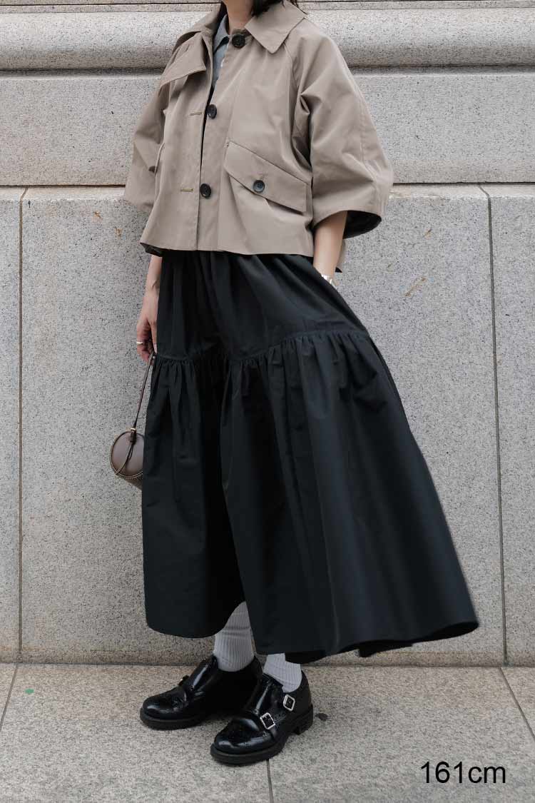 machatt マチャット✨ギャバジンショートトレンチ(ベージュ)✨ ギャバジンショートトレンチ | MACHATT ONLINE STORE