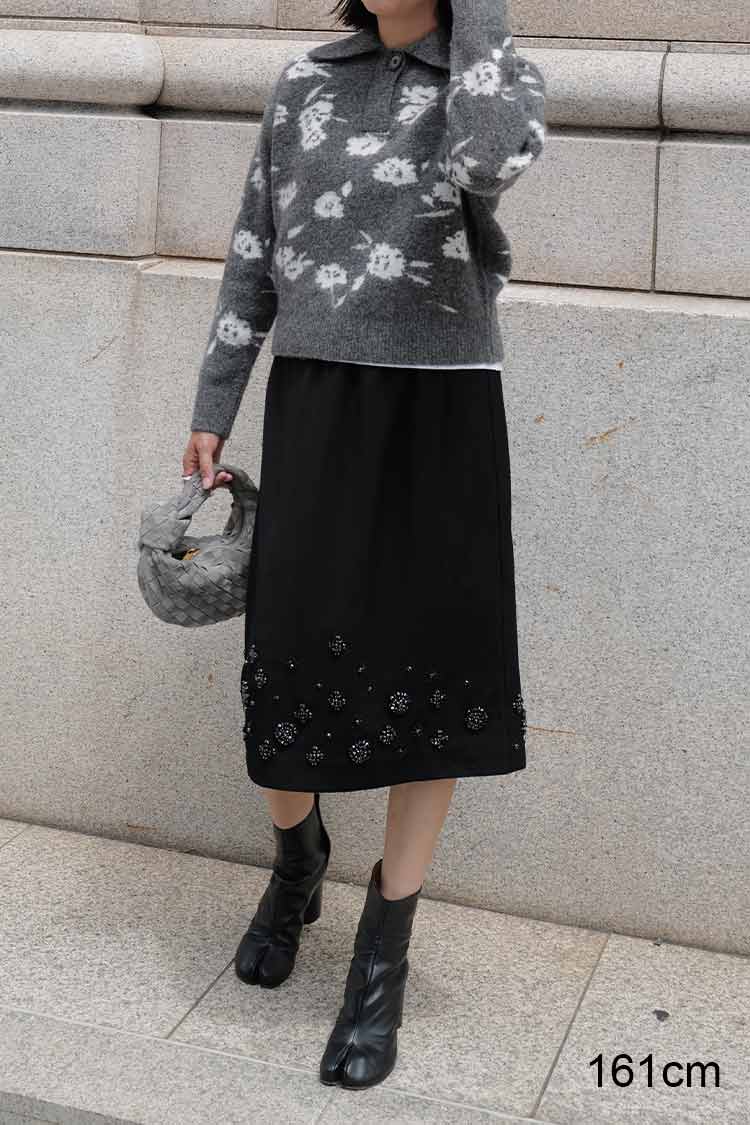 フラワージャガードニット | MACHATT ONLINE STORE